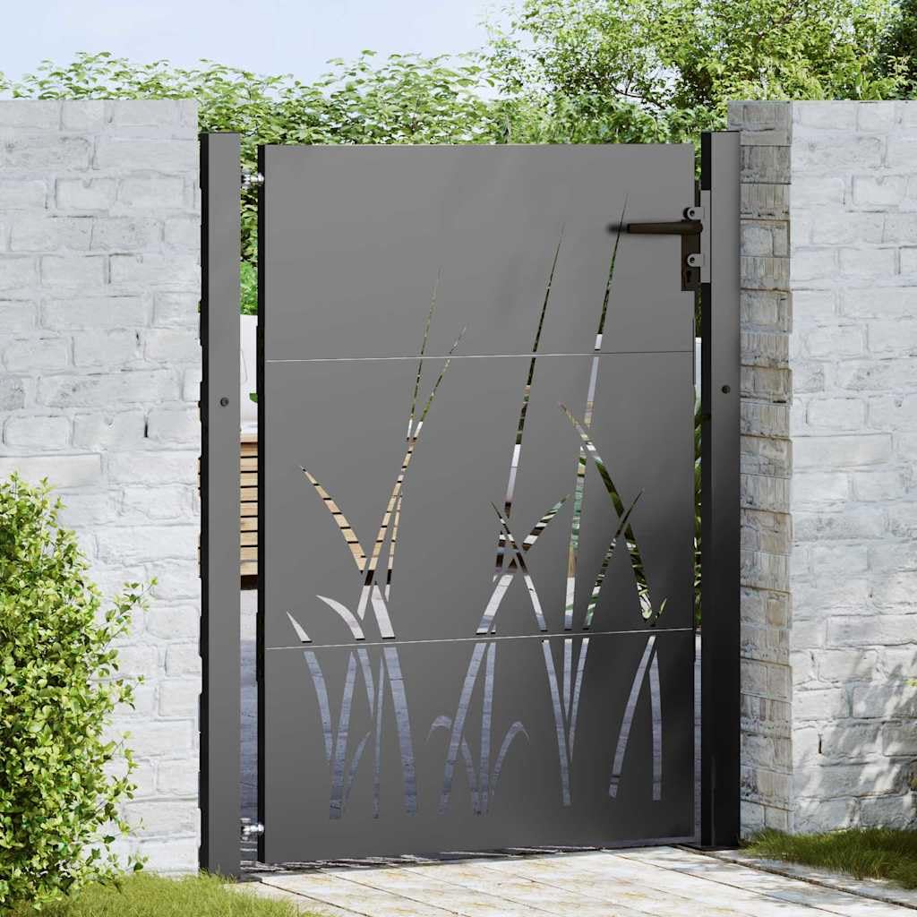 vidaXL Brama ogrodowa 110 x 130 cm Stal Malowana Proszkowo Zamykane