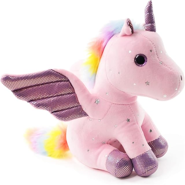 Trayosin Peluche de unicornio de 20/28 cm para niñas, bonito regalo de peluche para niñas de 3 a 8 años