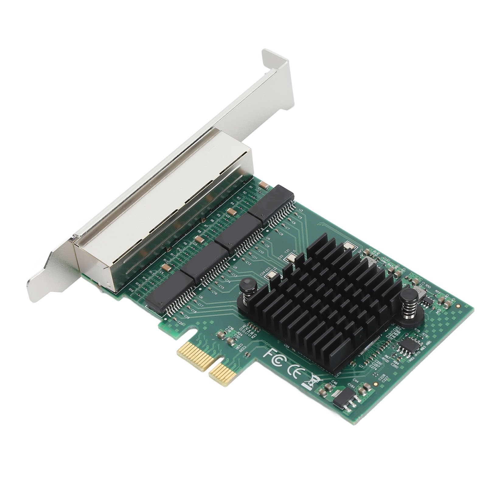 SIXRUN Scheda di Rete PCIe X1 4 Porte RJ45, Gigabit