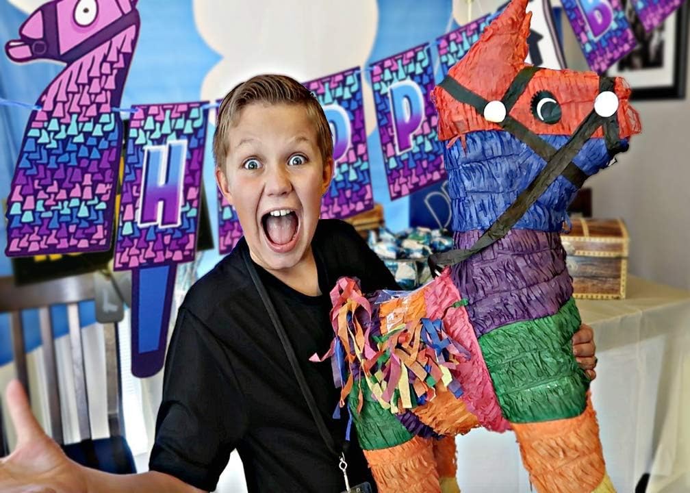 Gaming Birthday Party Banner Decorations, Video Games Happy Birthday Decorations Party Supplies Favors Gifts Party Decor