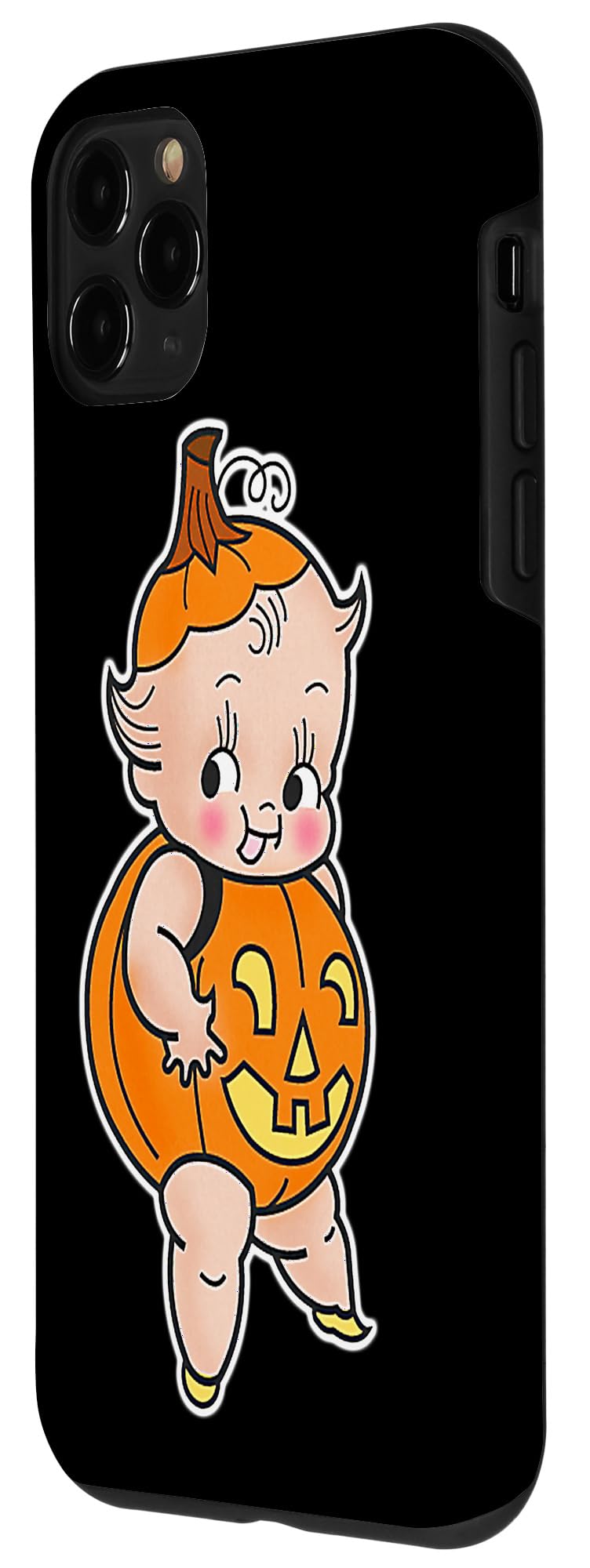 Kewpie Baby Pumpkin Halloween Jack-o-Lantern Case for iPhone 11 Pro - Image 2