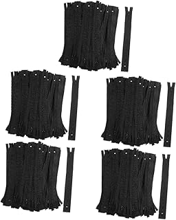 Luxshiny 500 Peças Roupas Zíper Nylon Final Calças Com Zíper Zíper Branco Vestido Ocidental Ternos Brancos Preto Zíper Artesanato Zíper Invisível Costura Kit De Zíper Kit De Reparo De