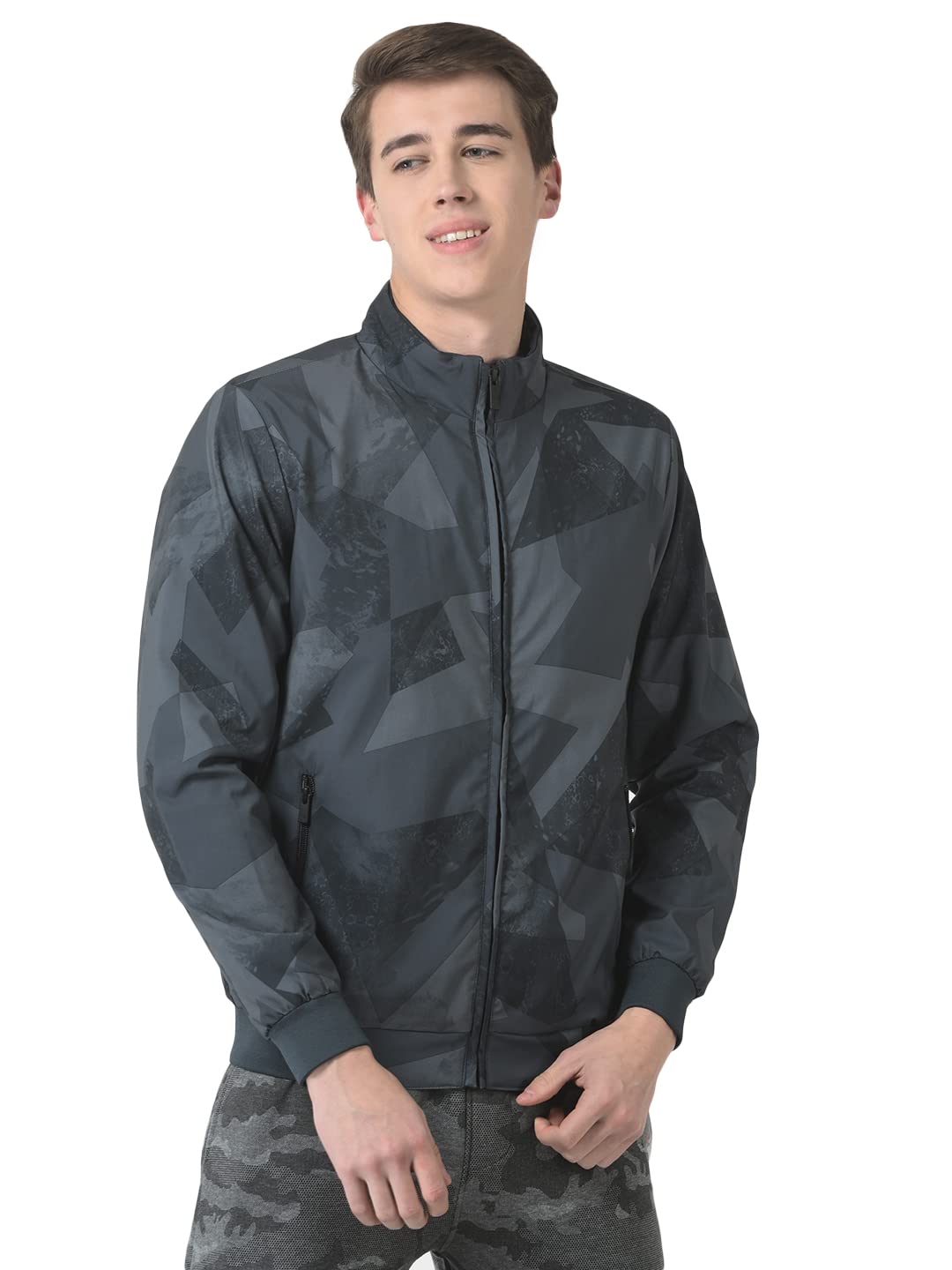 crimsoune club Men Grey Abstract Print Jacket-picture-16