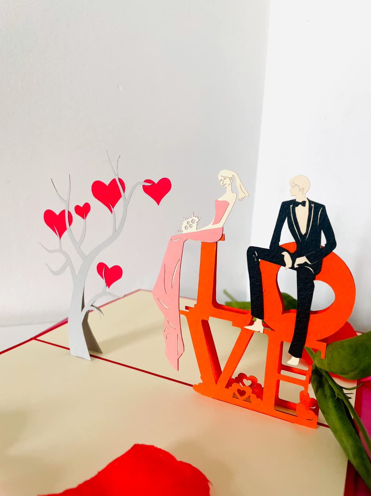 Cartes Pop-up 3D Pour Saint-Valentin, Mariage, Anniversaire