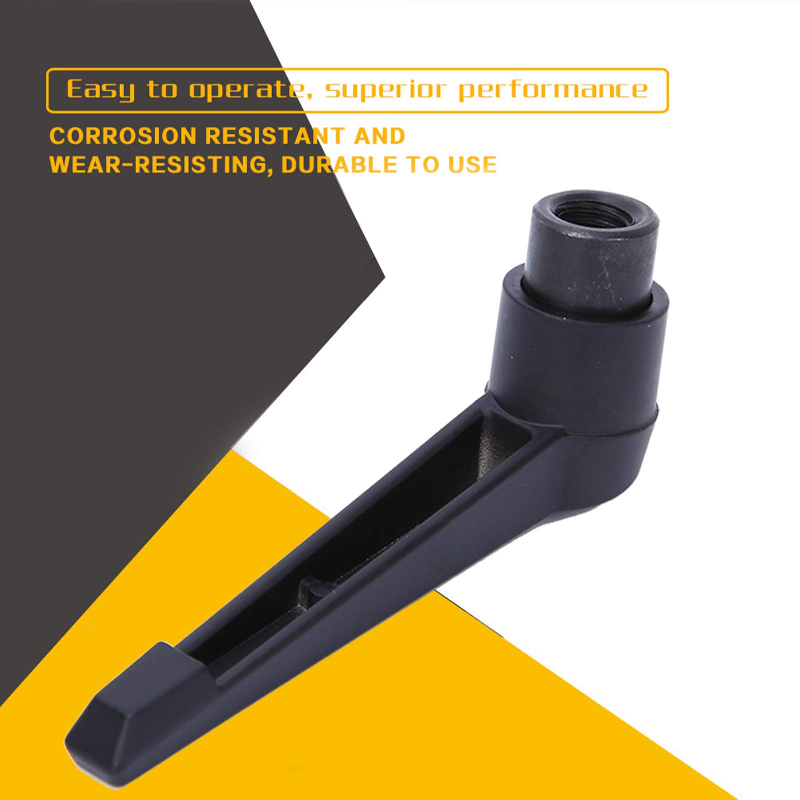 GOTOTOP Adjustable Female Thread Handles, Female Thread Fixing Handle 4PCS Metal Knobs Stainless Steel, Female Thread Clamp Handle Adjustable Handles (Internal Thread M5