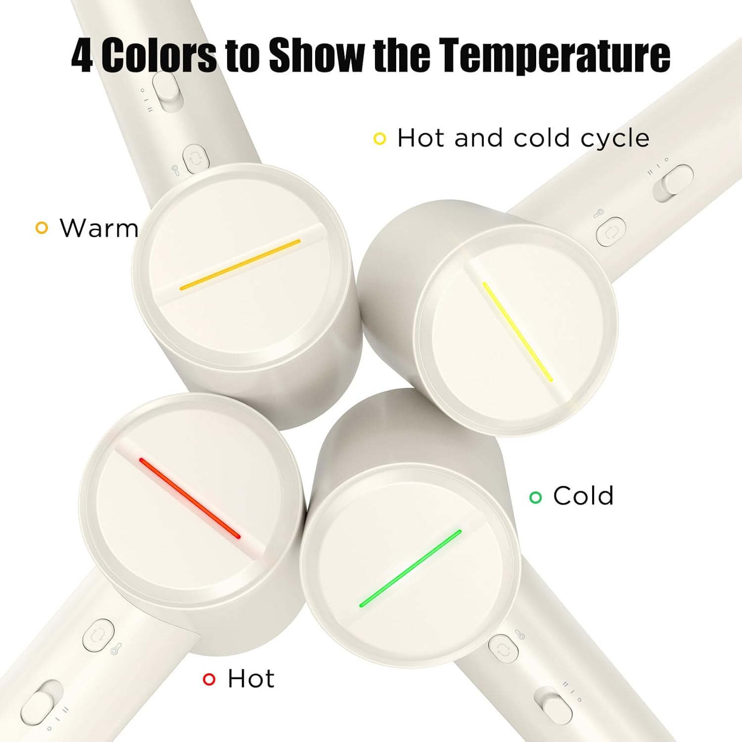 Plasma Hair Care Travel Blow Dryer - High Speed Ionic Dryer with 4 Modes, Thermo-Control, Low Noise, Fast Drying for Home or Travel (Beige) - Image 6