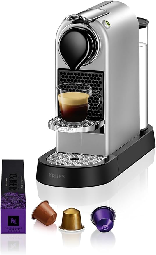 Nespresso Krups Machine à Café Citiz Argent Cafetière à Capsules YY4118FD