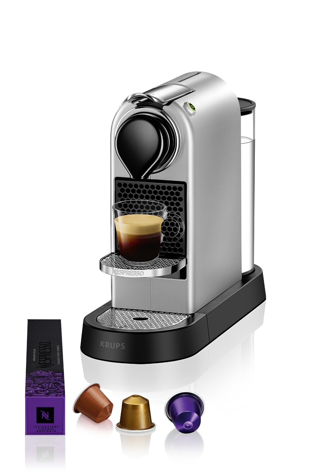 Nespresso Krups Machine à Café Citiz Argent Cafetière à Capsules YY4118FD