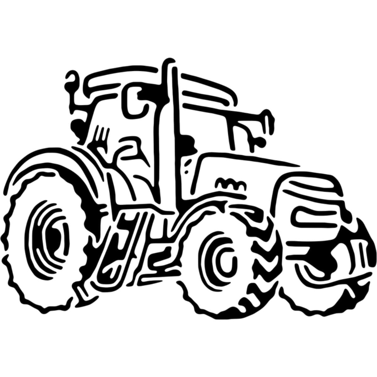 Azeeda 'Farm Tractor' Wall Stencil - L (A4) (WS00029867)