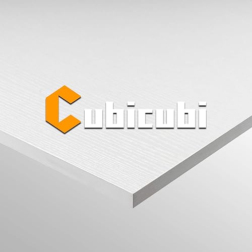 Miniatura 60 de CubiCubi Escritorio para computadora de 32 pulgadas, mesa de estudio para oficina en casa, escritorio de PC de estilo moderno y simple, marco de