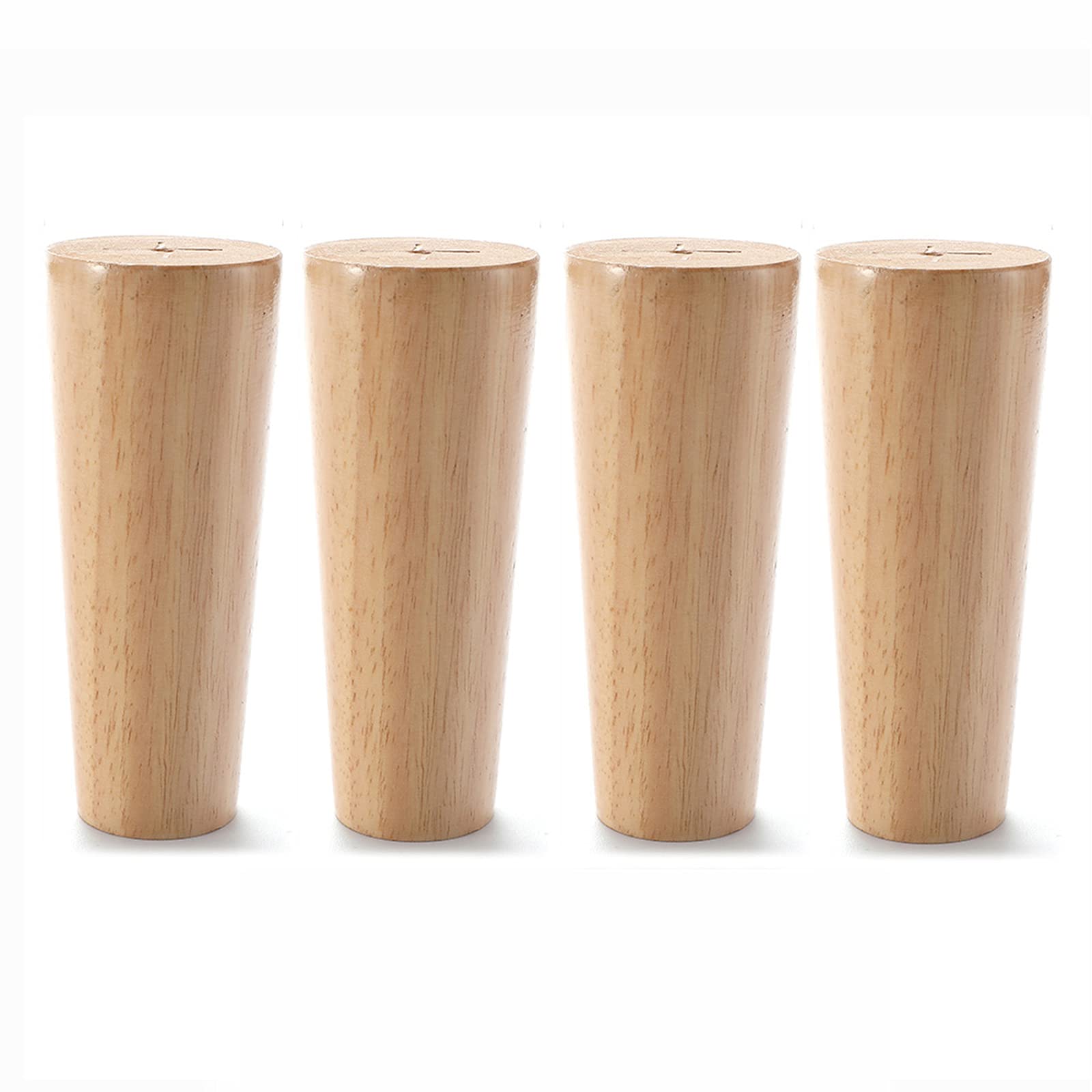 FCXURKOD 4 Pcs 30cm Wooden Furniture Legs - Table Legs & Dresser Feet for Coffee Tables Cabinets Easy to Install with Screws Raised Design for Enhanced Stability