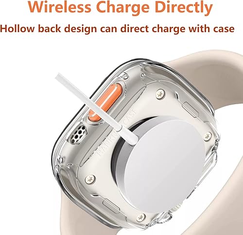 Miniatura 3 de HANKN Paquete de 2 fundas protectoras de pantalla de TPU suave de cobertura frontal completa para Apple Watch Ultra 3 2 1 de 1.732 pulgadas, fundas