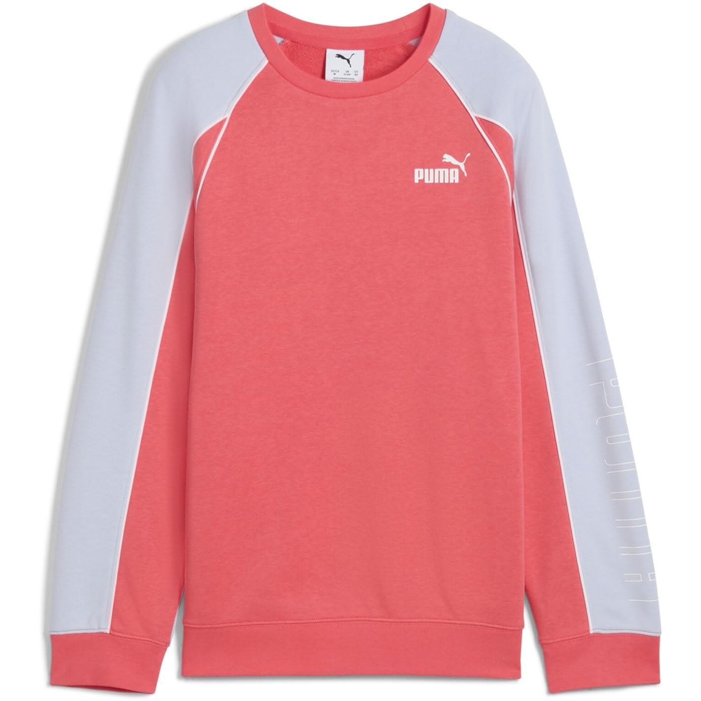 Puma  Kids Pink ' Sport Crew Sweatshirt in Size 14 Years, Sports Direct