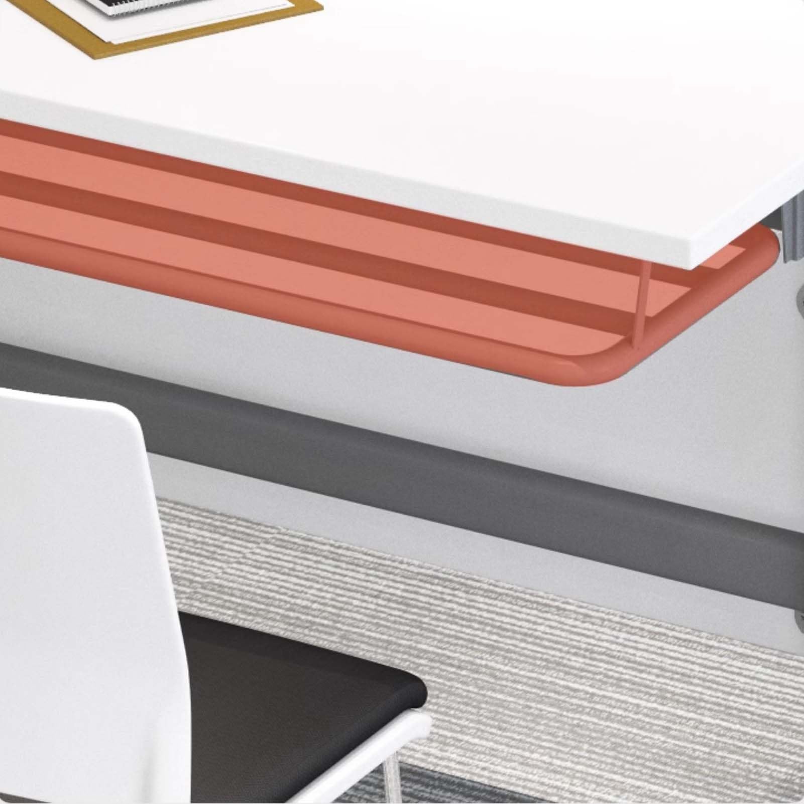 Scrivania pieghevole portatile con ruote, postazione di lavoro mobile per ufficio, conferenze, casa, scuola o sala di formazione, tavolo pieghevole versatile per computer portatile per una facile
