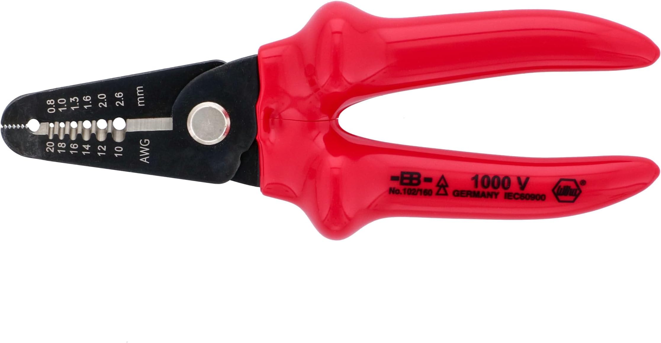 WIHA 10250 Insulated Stripping Pliers 10-20 AWG, multi, one size