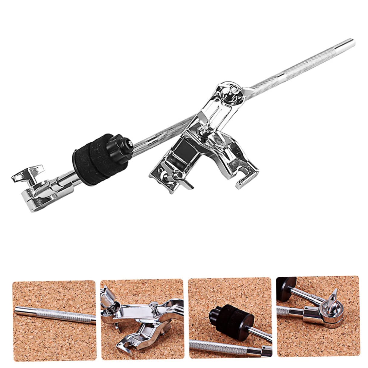 HANABASS Puntos Negros De Plástico Abrazaderas De Clips De Para Soporte De Accesorios De Percusión Para Percusión Escenario De Músico