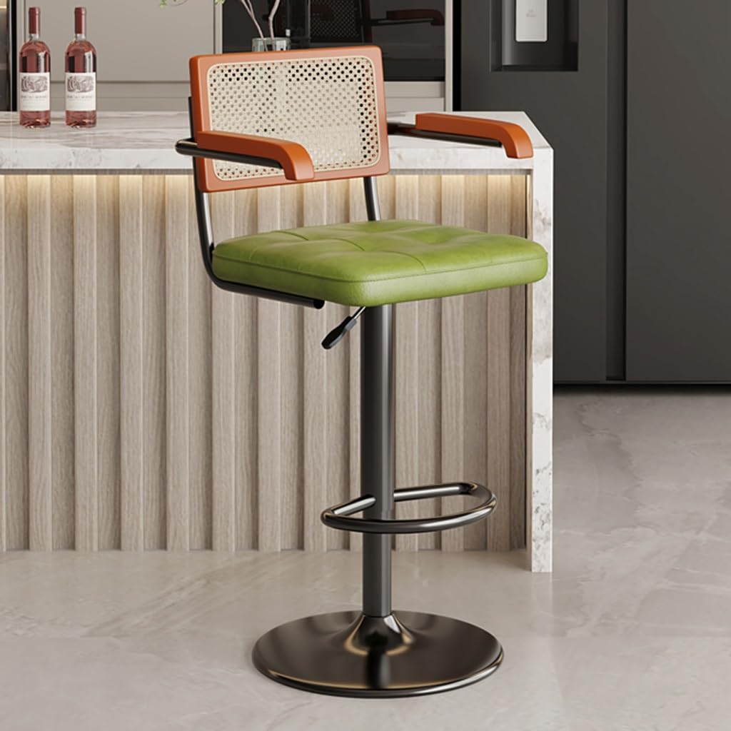 Tabourets de bar pivotants en rotin chaises de cuisine modernes contre l'inconfort