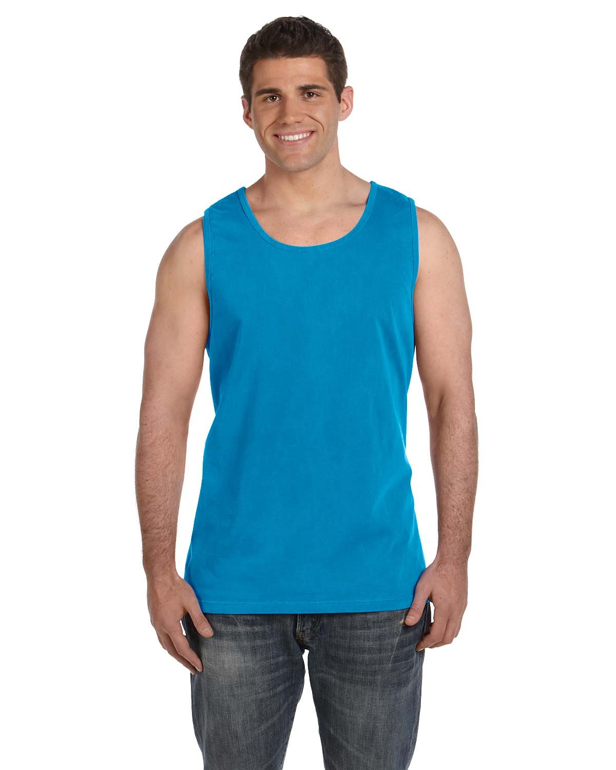 Comfort Colors Ringspun Garment-Dyed Tank (C9360)- SAPPHIRE, 3XL