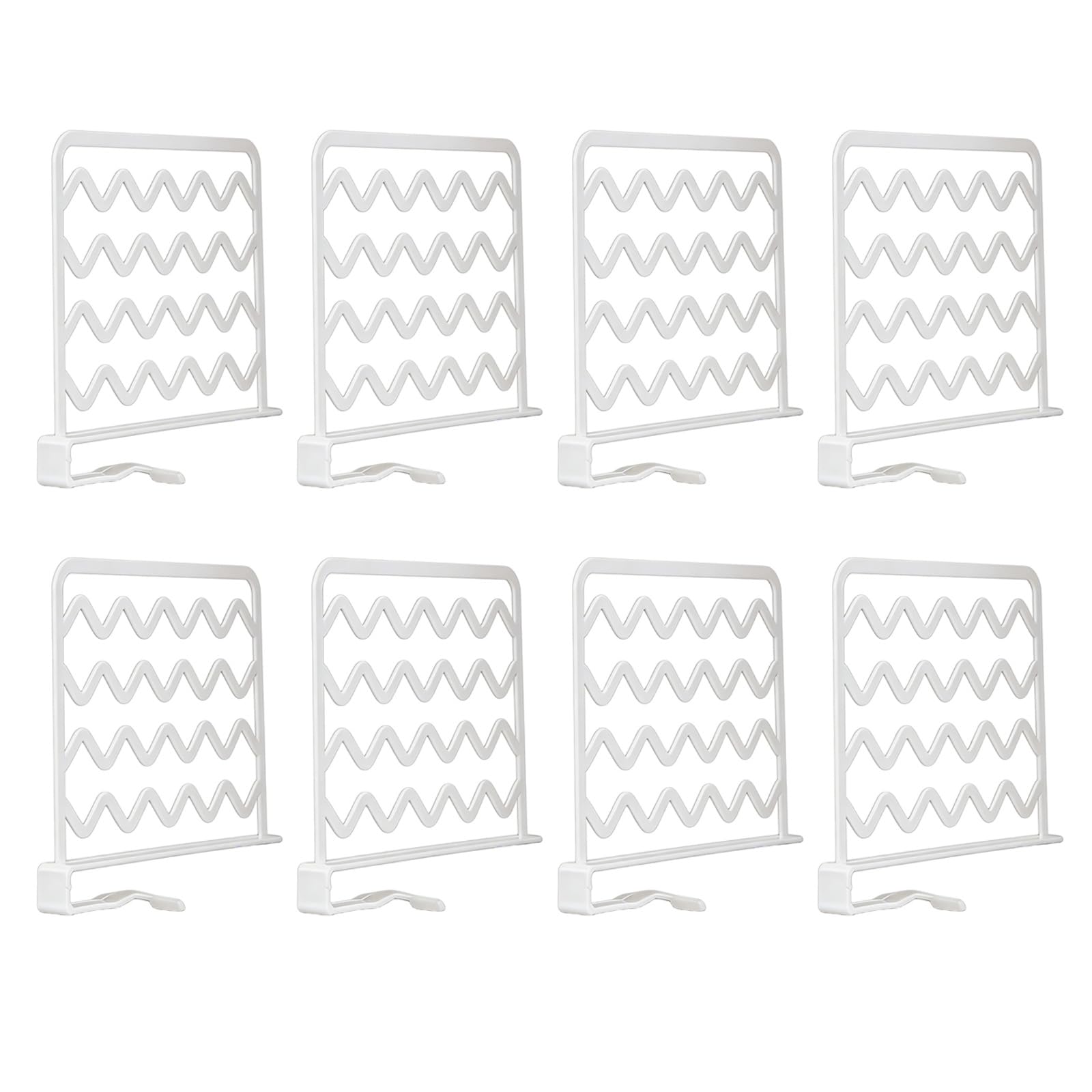 Zxfdsfdbnm 4Pcs Clear ABS Closet Dividers Space Saving Storage Solution Partition Board for Wardrobe Organization Componentized Shelf Dividers