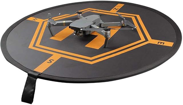 HUAYT Drone Landing Pad,80CM Universal Foldable Portable Launch Pad with Reflective Strips and Nails,2 side use for All DJI Drones FPV/Spark/Mavic Pro Inspire 2/1 3DR Solo Phantom 2/3/4 Pro