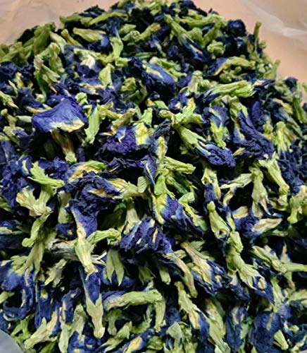 50 grams Organic Dried butterfly pea flower Clitoria ternatea Herbs Herbal healthy tea drink recipes food coloring Antioxidants aging wrinkles