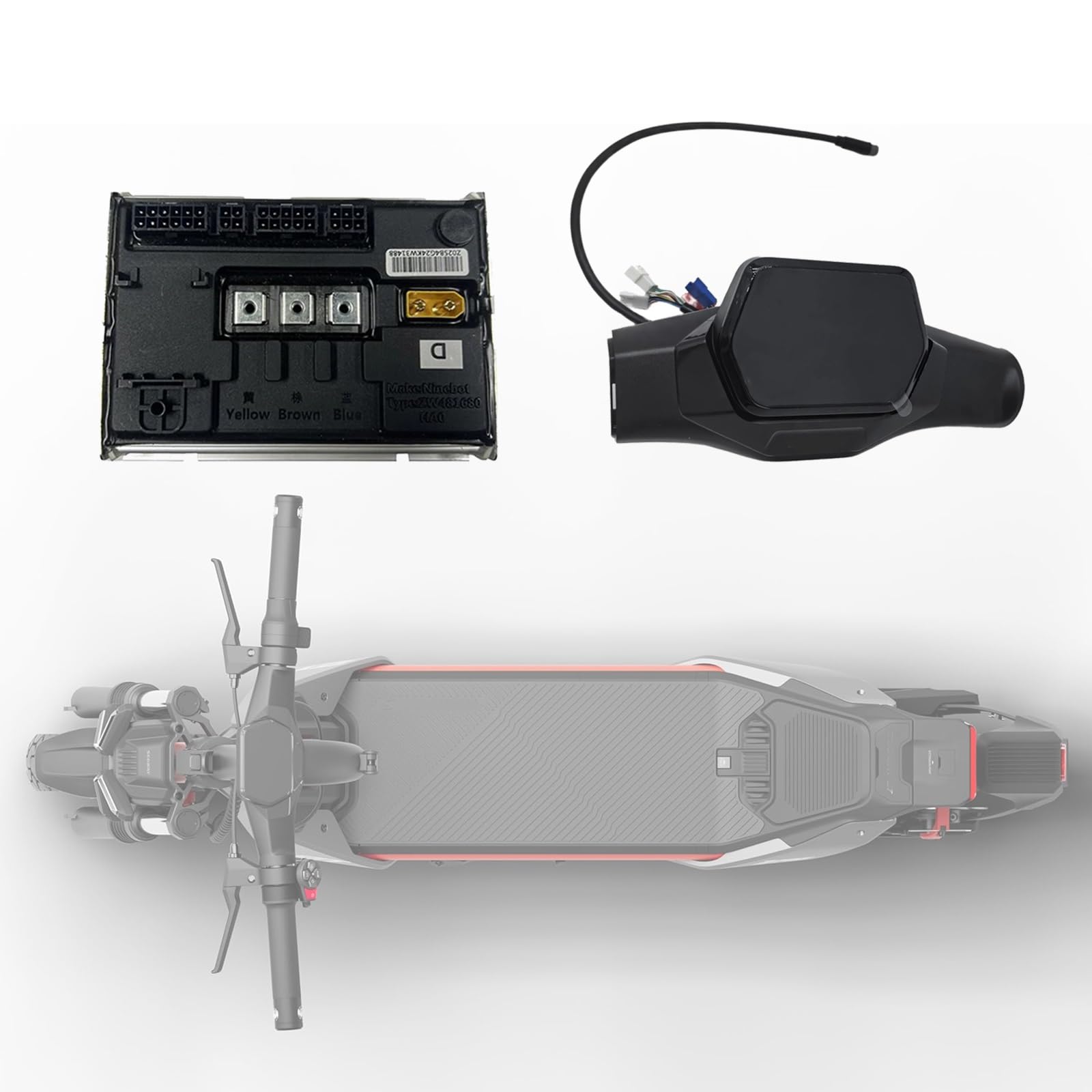 Wymiana wyświetlacza deski rozdzielczej kompatybilna z Ninebot ZT3 Pro - miernik Bluetooth do hulajnogi elektrycznej, akcesoria do deski rozdzielczej, niezbędne części do hulajnogi