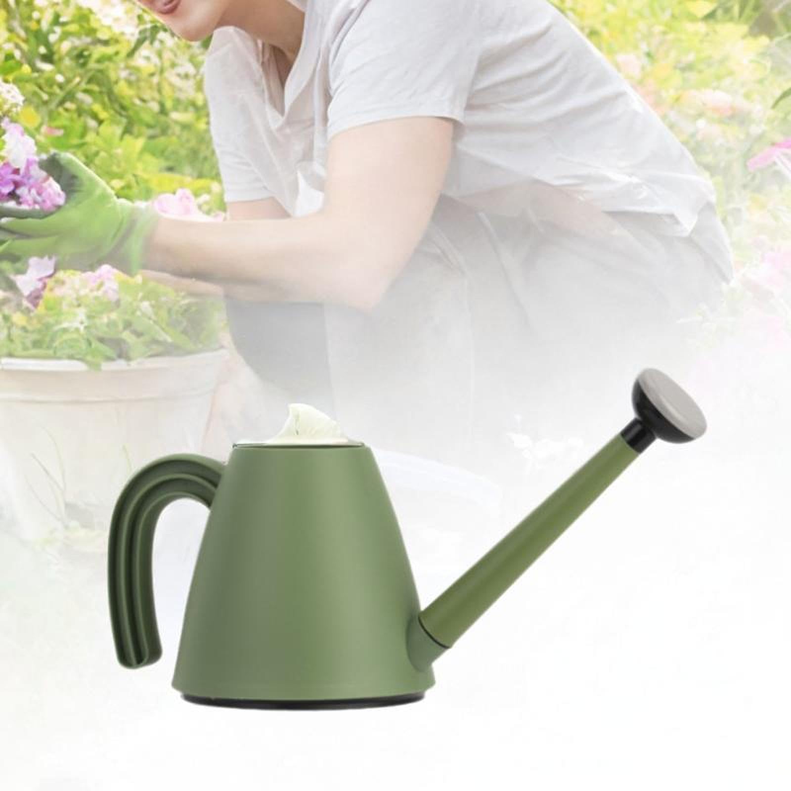 Watering Can Removable Nozzle Courtyard Office Yard with Handle Watering Pot Green-image-3
