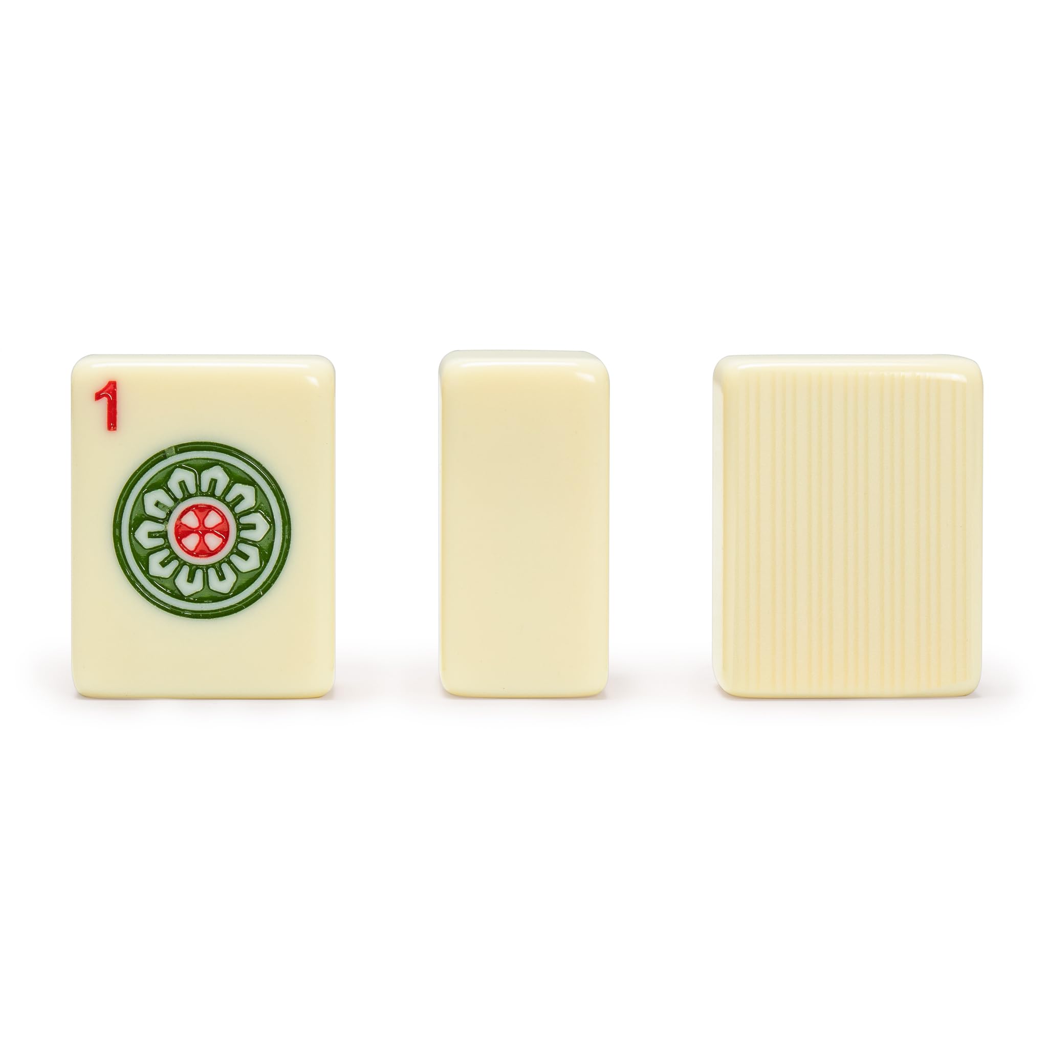 Yellow Mountain Imports Juego de Mahjong Chino “Bleau Fontaine” con 146 fichas Medianas y Estuche de Vinilo Azul — Solo para Juego Estilo Chino [「「碧蘭楓丹」中國麻將]