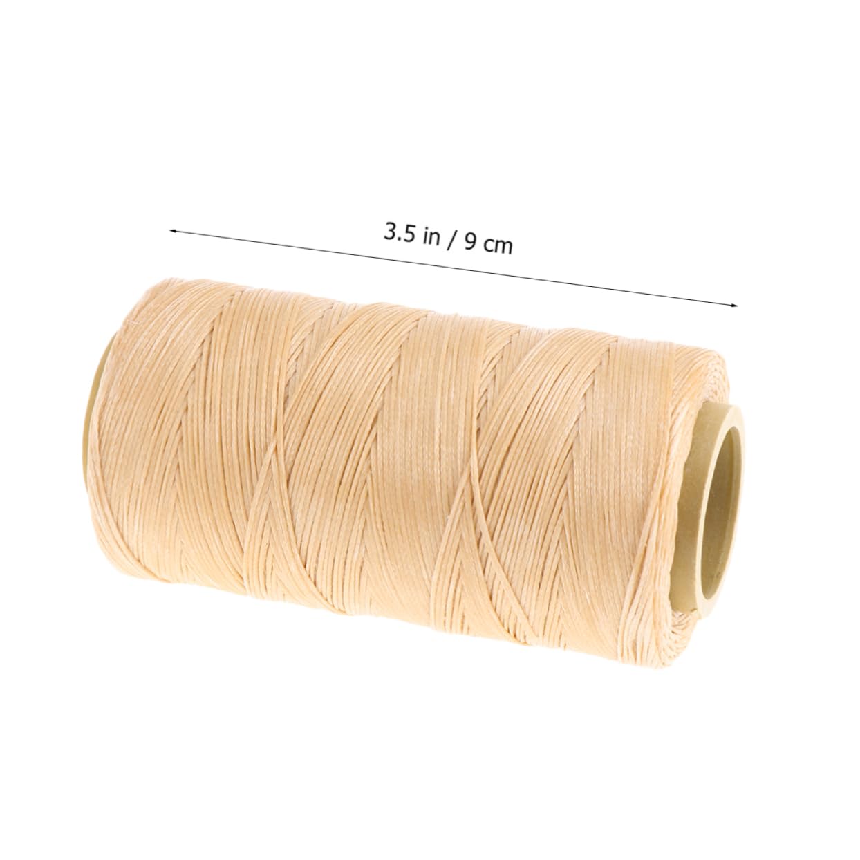 NUOBESTY 3pezzi Filo Cerato Piatto Per Cucire Pelle Filo Da Cucito Cera Resistente Per Progetti Riparazioni e Creazioni Pelle Misura Standard Colore Giallo No