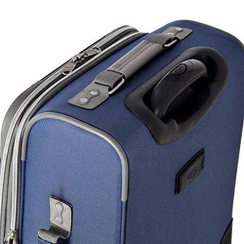 Olympia U.S.A. Tuscany 30 Inch Expandable Vertical Rolling Luggage Case, Blue - Image 6
