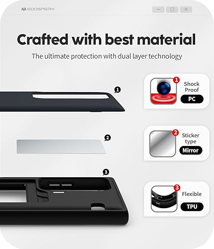 Miniatura 663 de GOOSPERY Parachoques magnético para puerta compatible con Galaxy S23, tarjetero tipo cartera, cierre automático, protección de doble capa resistente