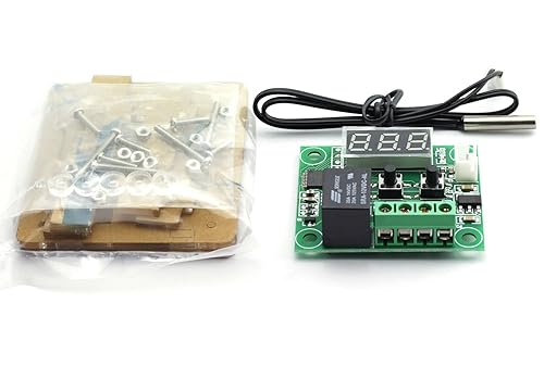 Miniatura 4 de E-outstanding controlador de temperatura DC 12 V Termostato digital de refrigeración/calefacción -50 – 100 Módulo de cambio controlado W1209 + caja