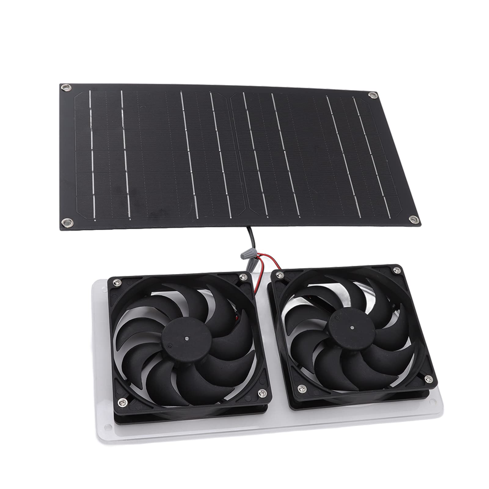 Pannello Solare da 100 W con Ventola Ad Energia Solare Kit Ventola Senza Spazzola per Cuccia, Serra, Progetto di Ventilazione di Raffreddamento Fai-da-te
