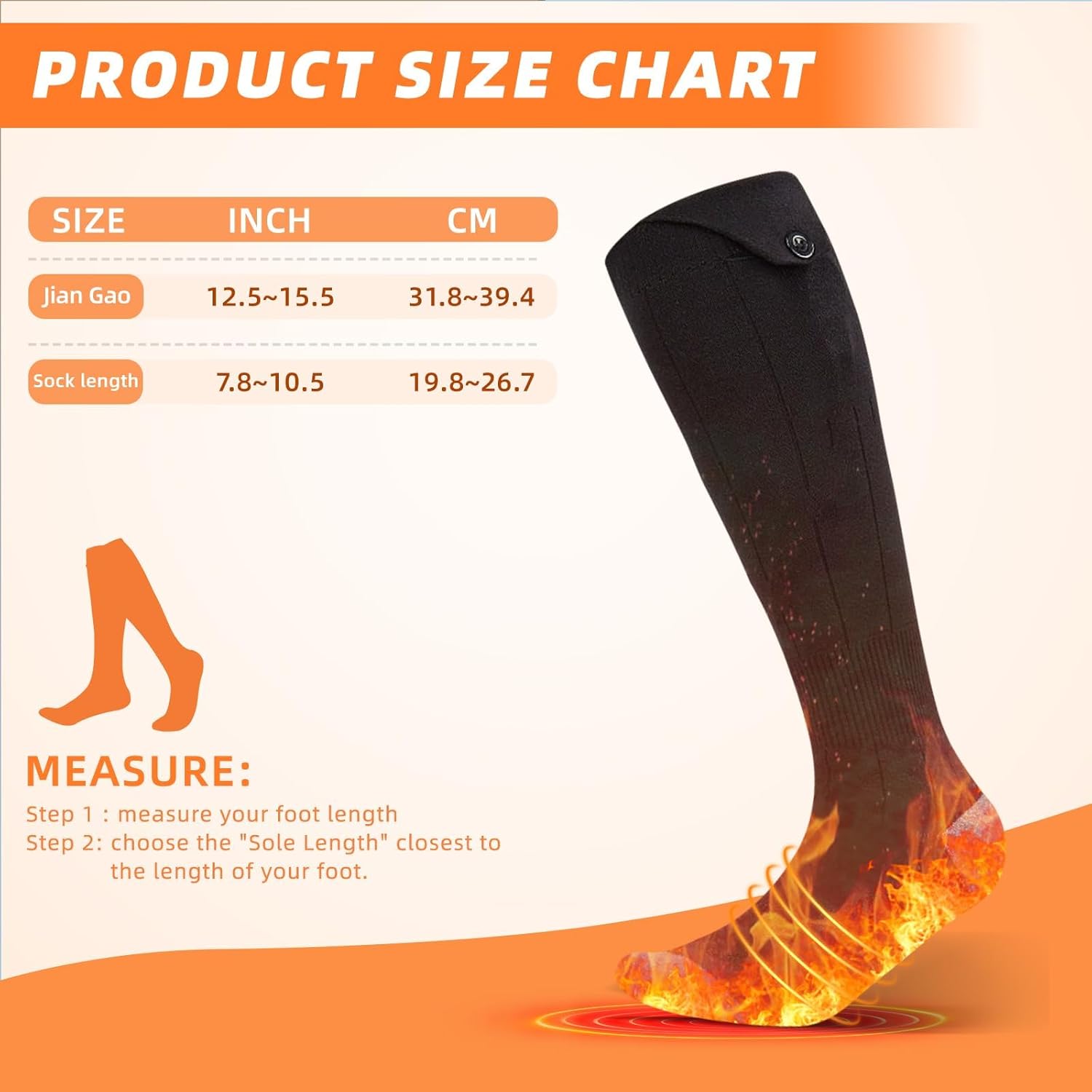 Heating Socks for Men and Women - Carbon Fiber Intelligent Thermal Winter Socks with 4-Temperature Control, Battery Powered Machine Washable for Outdoor Sports, Hiking, Skiing