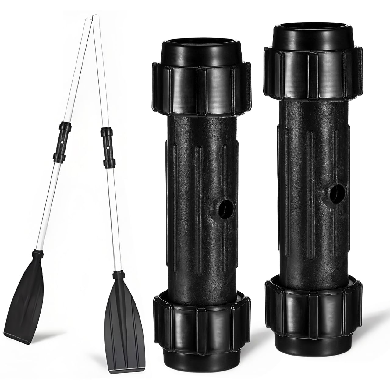 Anneomi 2 Connettori Per Pagaia Kayak E Canoa - Giunto A Vite In ABS - Ricambio Universale Per Tubi Ø 2,6-2,8 Cm - Accessori Sport Acquatici