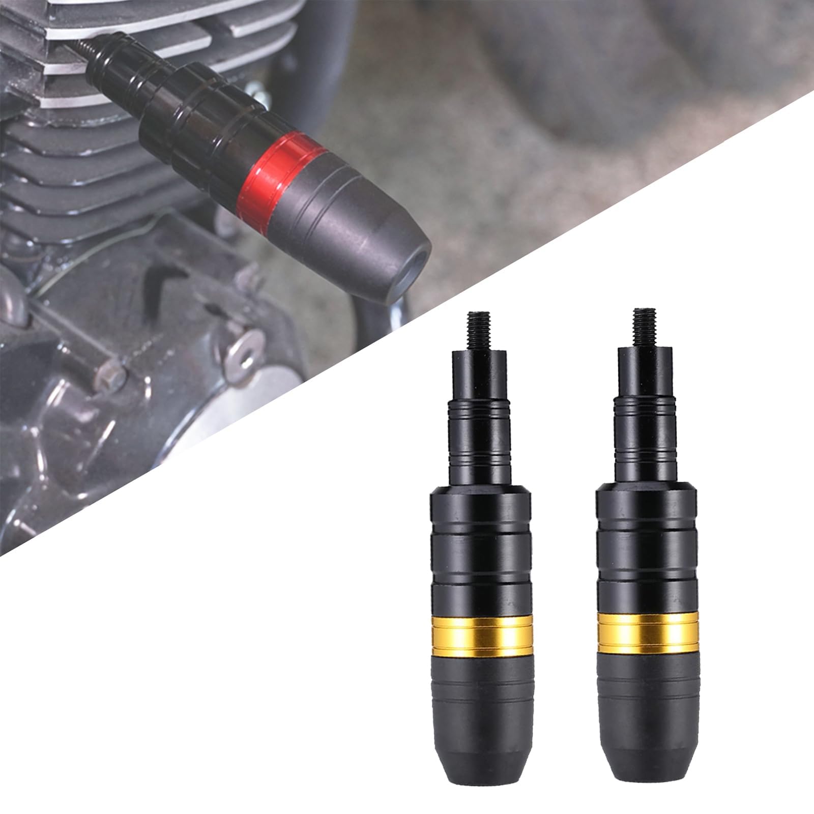 Tryagat 2 Pcs Frame Slider Suitable for BMW R1100RT 1993-2001, Motorcycle Crash Protector Guard Falling Protection Engine Shell Pad Control,Yellow