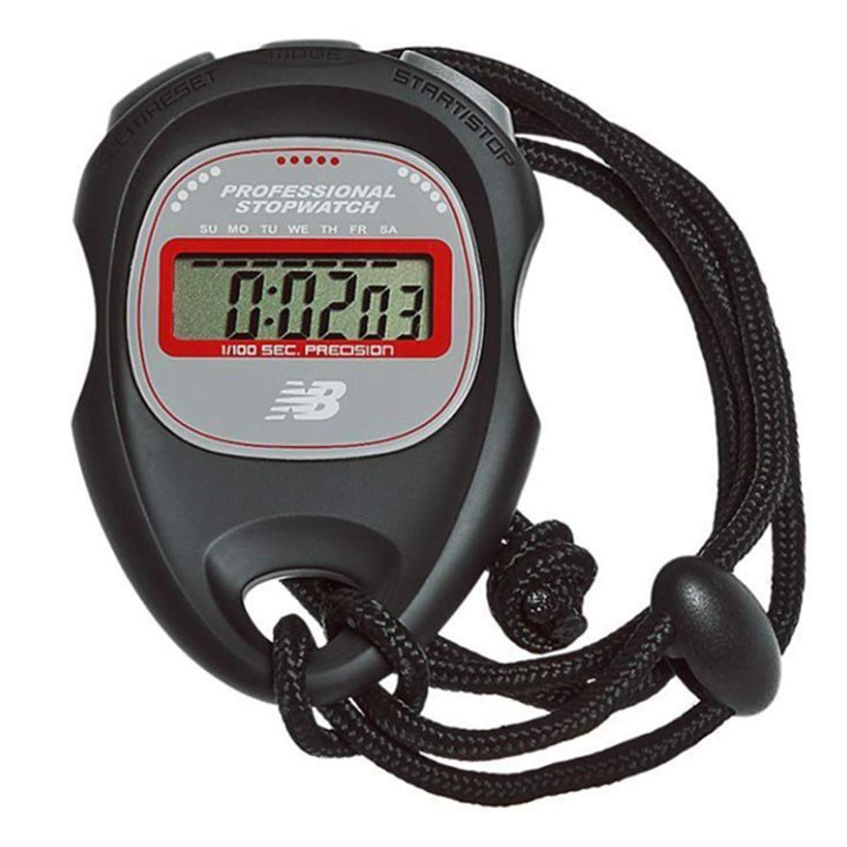 Perfect Fitness Tp Chrono Move Stop Watch, Black