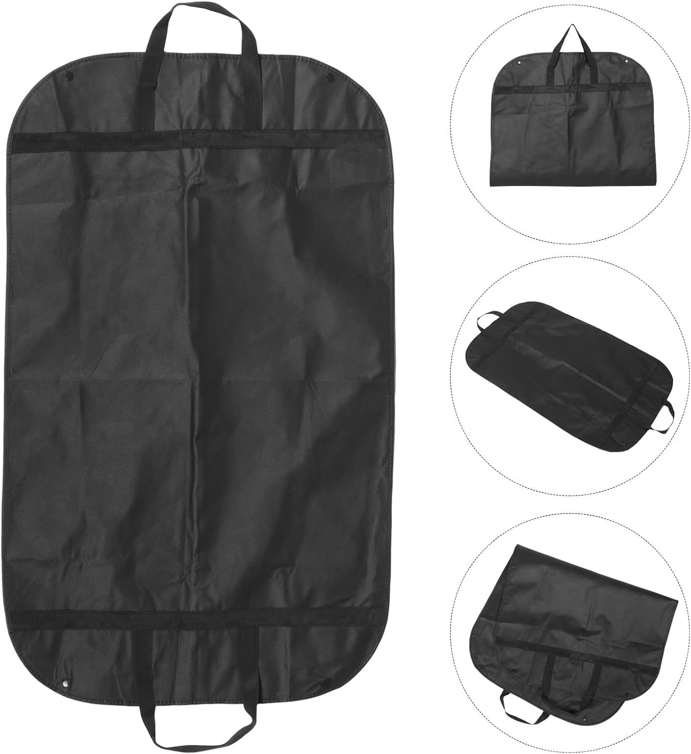 Hanging Garment Bag Black Garment Bags Suit Bag Travel Coat Clothes Cover Case Storage Accessories Supplies for Suit Jacket Shirt Coat Dresses Garmet
