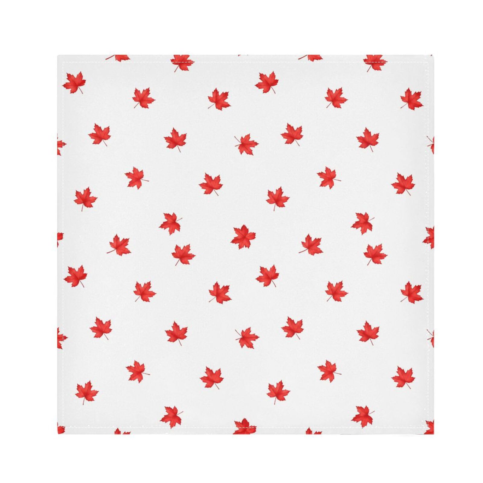 Ttgoth Maple Leaves Cloth Napkin Set of 4 Washable & Reusable Dinner Napkins for Dining Table, Banquets, Wedding, Party, 50x50 cm