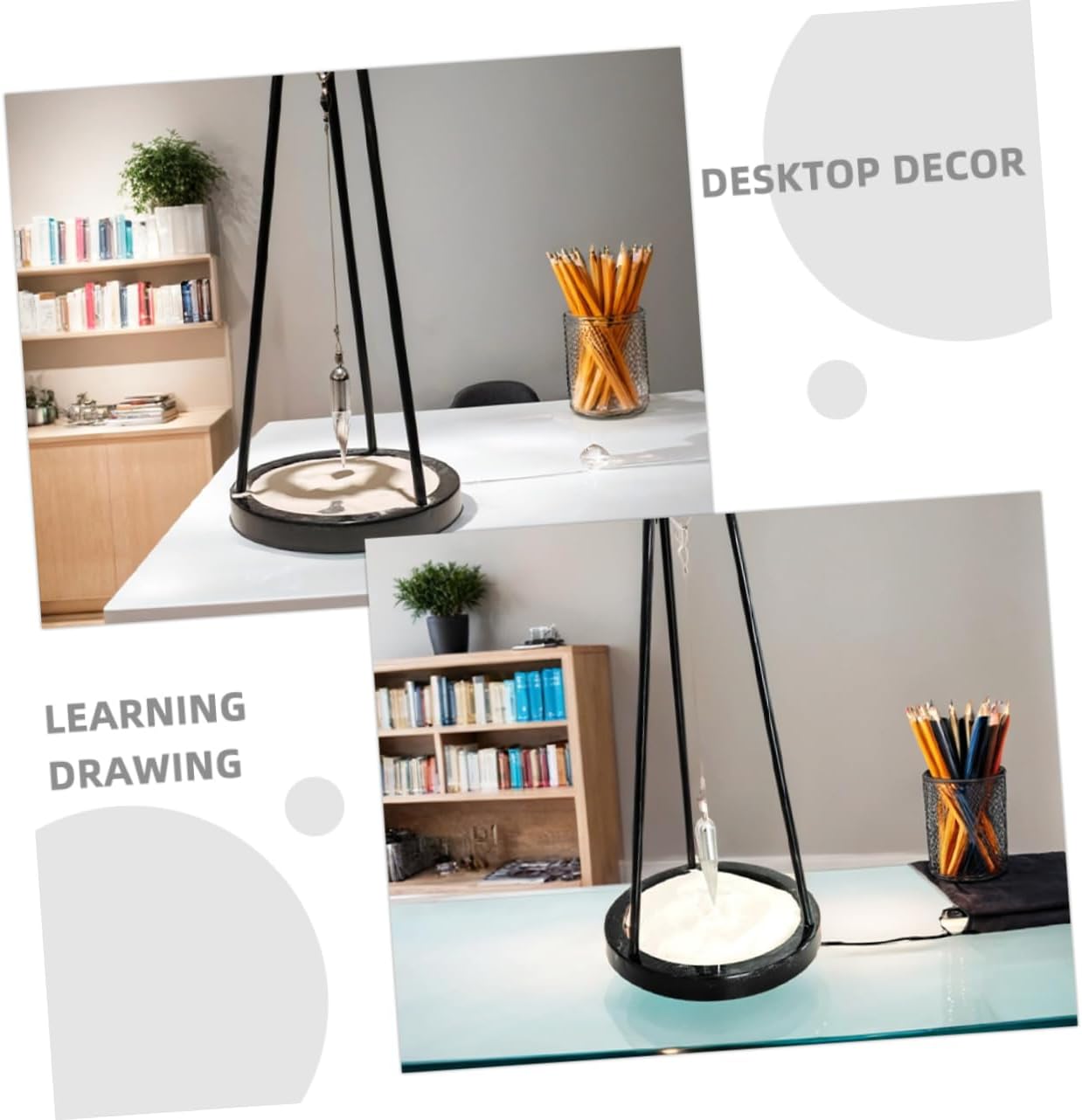 Sosoport Metal Desktop Decor Creative Sand Plate Toy Fidget Toys for Classroom Modern Office Decor