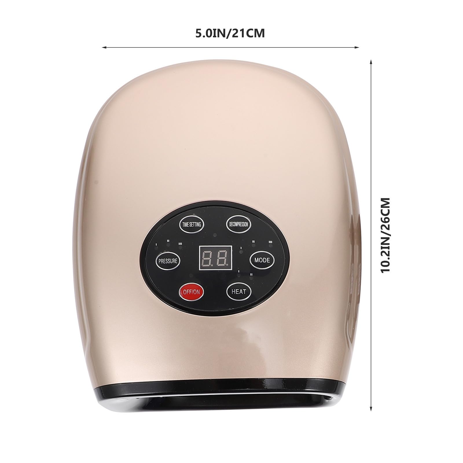 Elektrisches Handflächenmassagegerät 2200mah 6w Gold | Kunststoff, 3 Stufen und 3 Modi, 5v 1a Ladeleistung, Leichtes Handgerät für Regelmäßige Anwendung