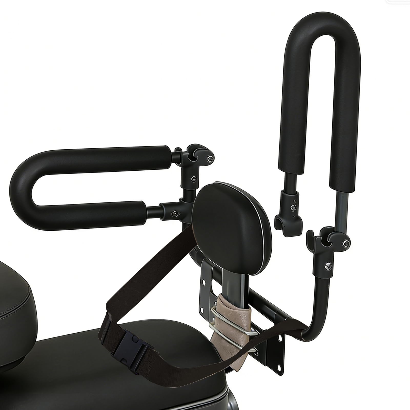 auvstar Seggiolino Bici Posteriore per Bambini Corrimano,Cuscino Sedile Posteriore per Bicicletta Corrimano
