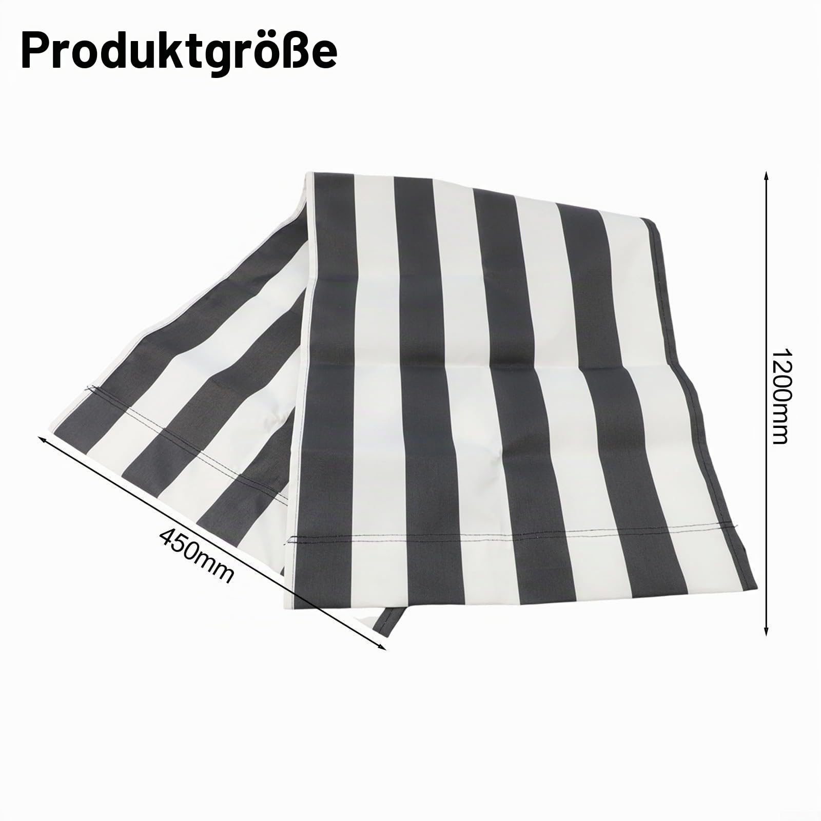 FABULETTA Strandkorb-Ersatz-Sitzbezug aus Stoff, leichtes, leicht zu reinigendes Liegestuhl-Cover für Outdoor-Stühle, Strand-Sitzbezug-Set (1 Stück)