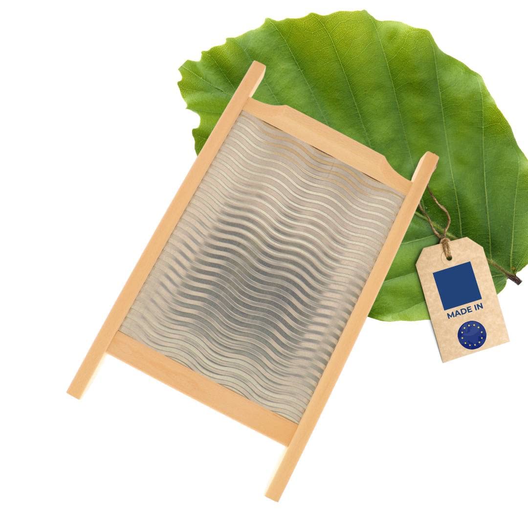HOFMEISTER® Planche à Laver, Machine à Laver de Camping, Mini Machine à Laver Mobile, Idéal pour Les Voyages et Le Plein air, Lavage Efficace sans électricité, Tôle striée