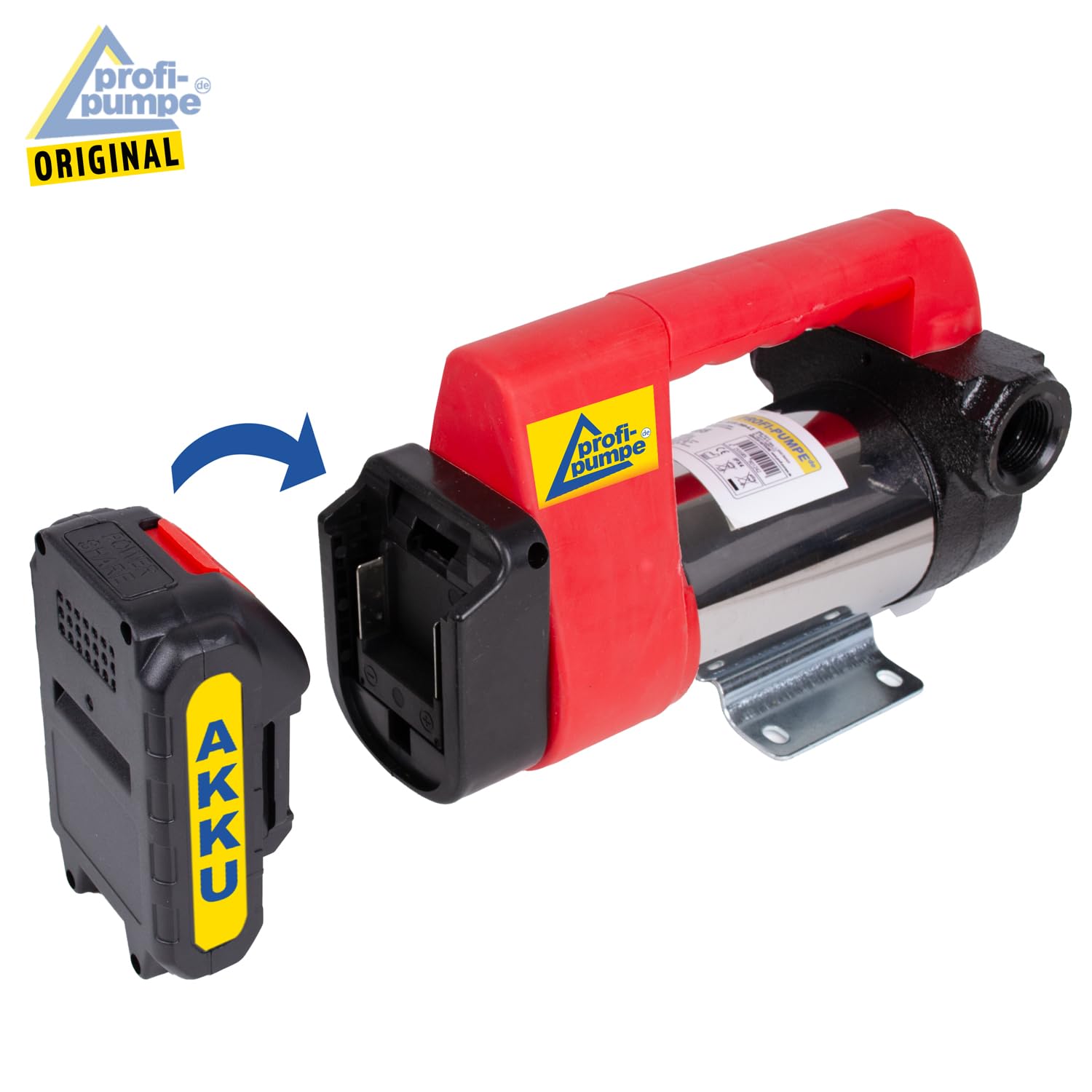Mobile Dieselpumpe 24V Selbstansaugend Heizölpumpe Biodiesel Akku-Pumpe Starke Motor-Leistung, Batteriebetrieb Li-Ion-Akku Batterie Ersatz 2000mAh Universaldieselpumpe Star260-4.2, 45L/Min 260W