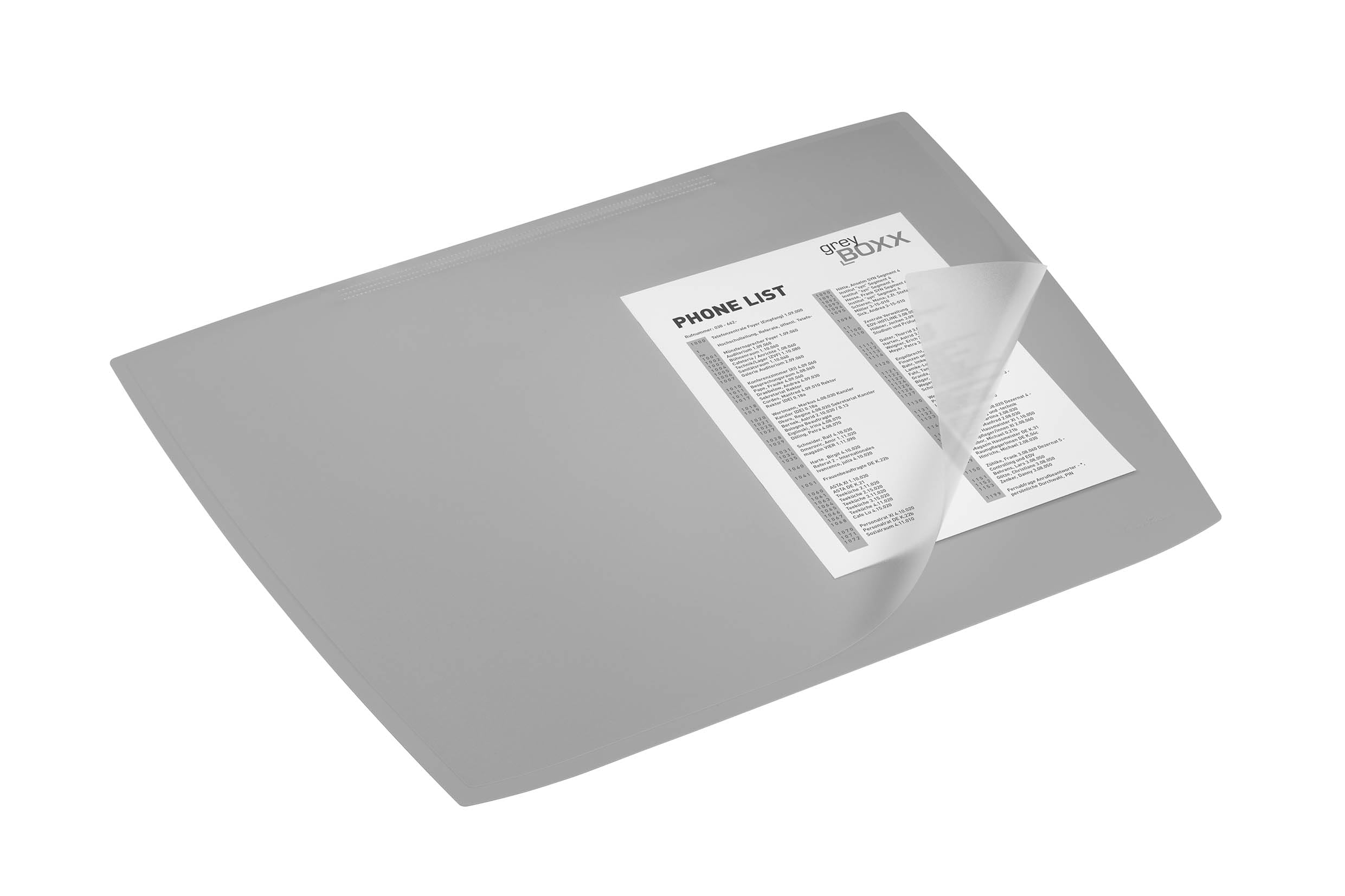 Sottomano scrivania Artwork PP 590x470 mm antiriflesso antiscivolo grigio