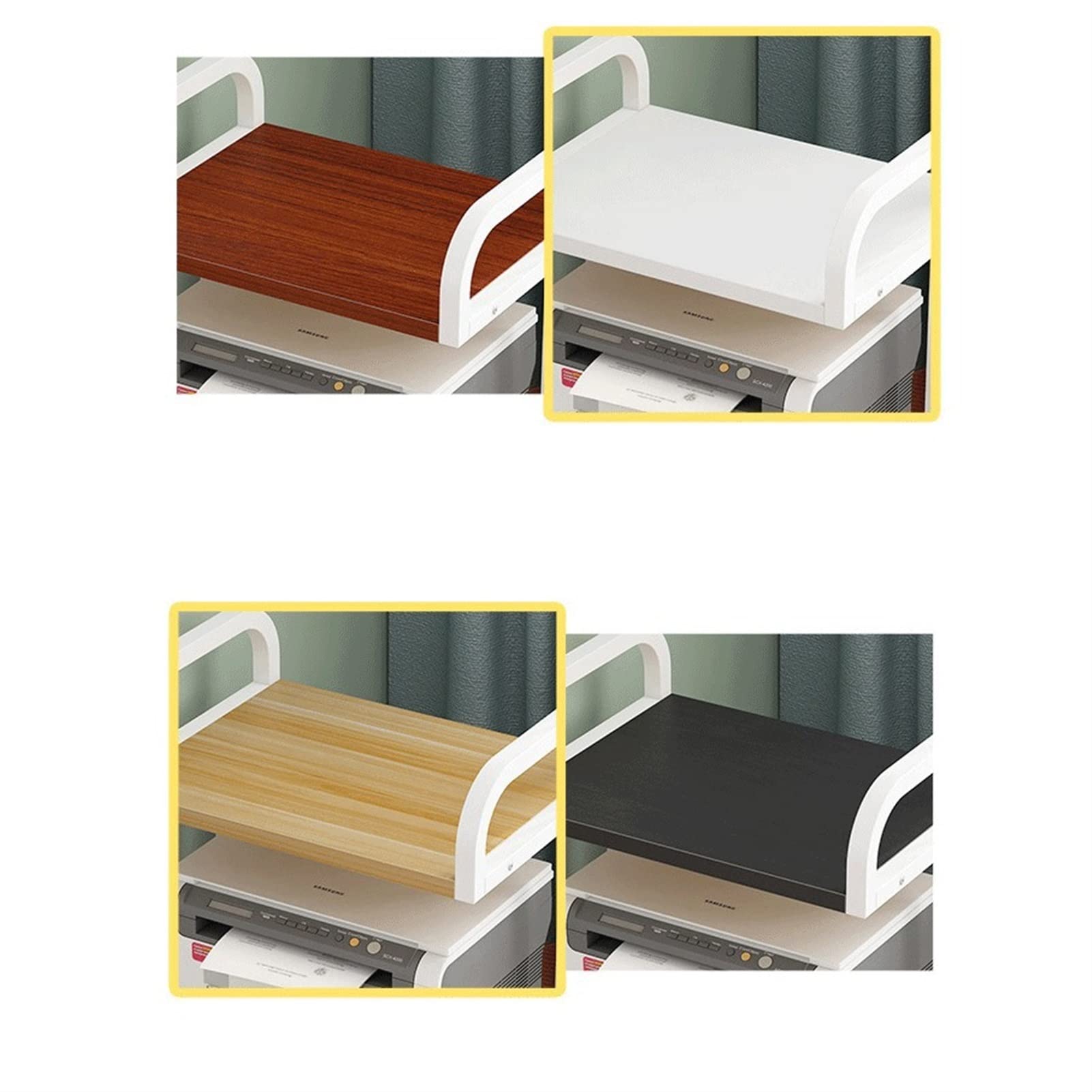 Supporto per Stampante Stampante Stampante Piano a soffitto Stampante for Duty Duty Duty Shelf Office Office Ufficio 3-Layer File Classificazione Riposentazione Casa Casa Angolo Copiers Stand Funziona