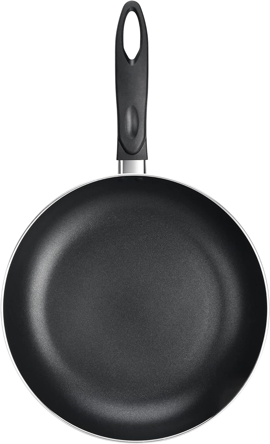 Nutrichef bateria de cocina, 13 piezas, Tapas Antiadherentes, Resistentes al calor, Cacerola, Sartenes, Ollas, Cazuela, Cucharon, Tenedor y Colador, Color negro