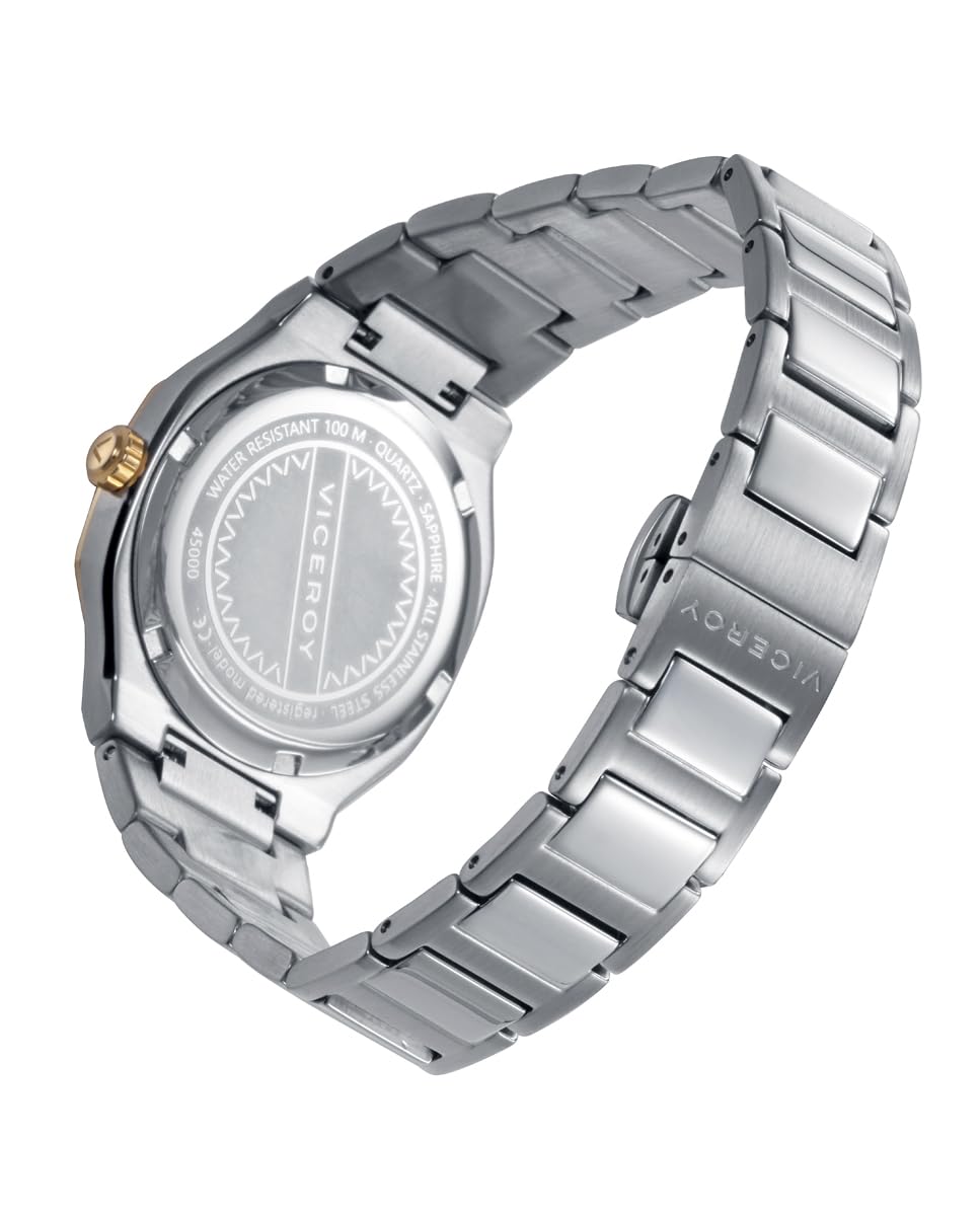 Viceroy Reloj Oficial Real Madrid para Mujer - Licencia Oficial - 33 mm - Esfera Azul - Resistente al Agua 10 ATM - Movimiento de Cuarzo – 45000-99