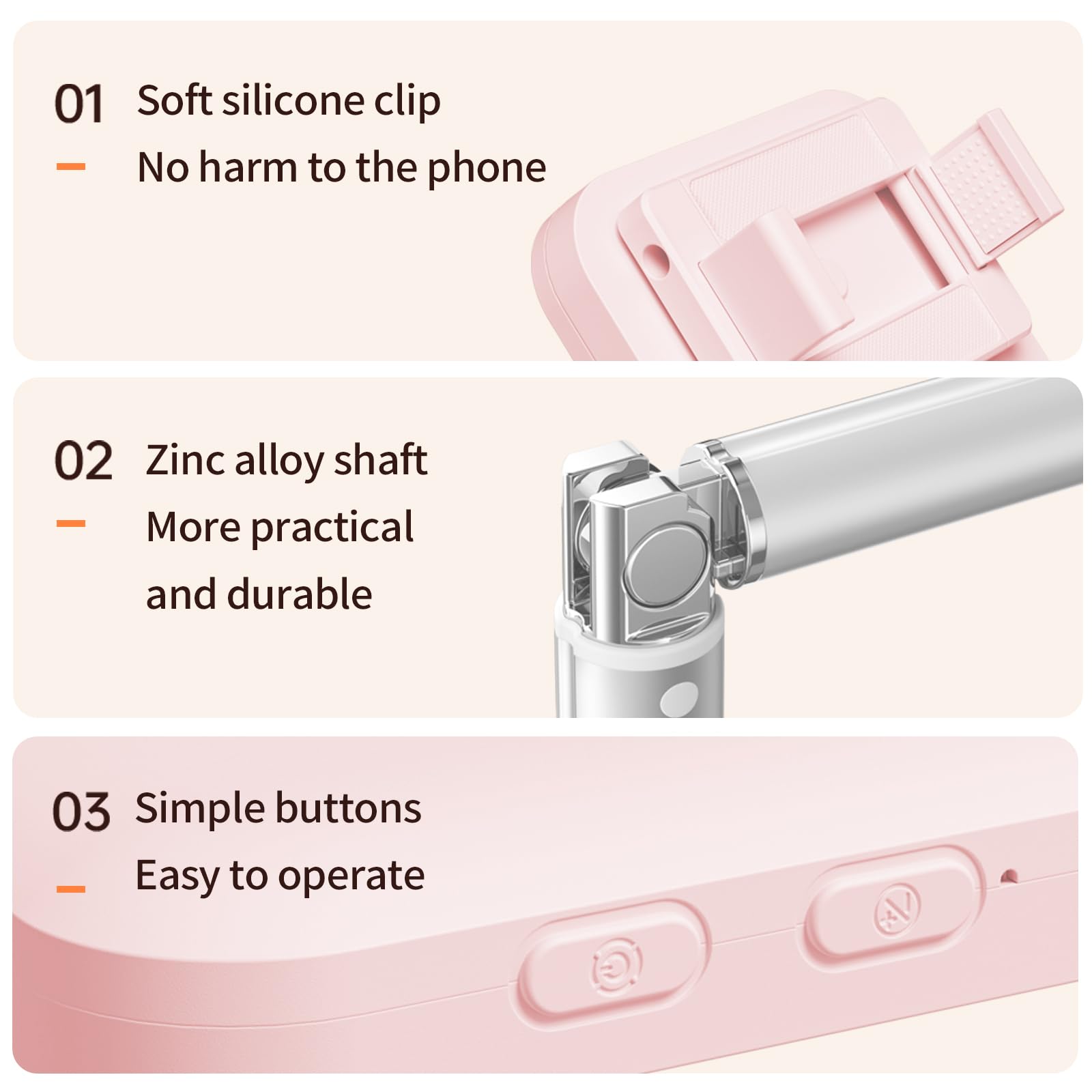 Selfie Stick - Trípode para smartphone con luz LED, rotación extensible de 360°, soporte para teléfono móvil con luz de llenado, soporte Bluetooth con mando a distancia para streaming en